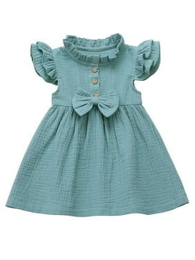 Huyghdfb Baby Girl s Casual Long-Sleeved Dress Fashion Heart Printing Stitching Children s A-line Princess Dress